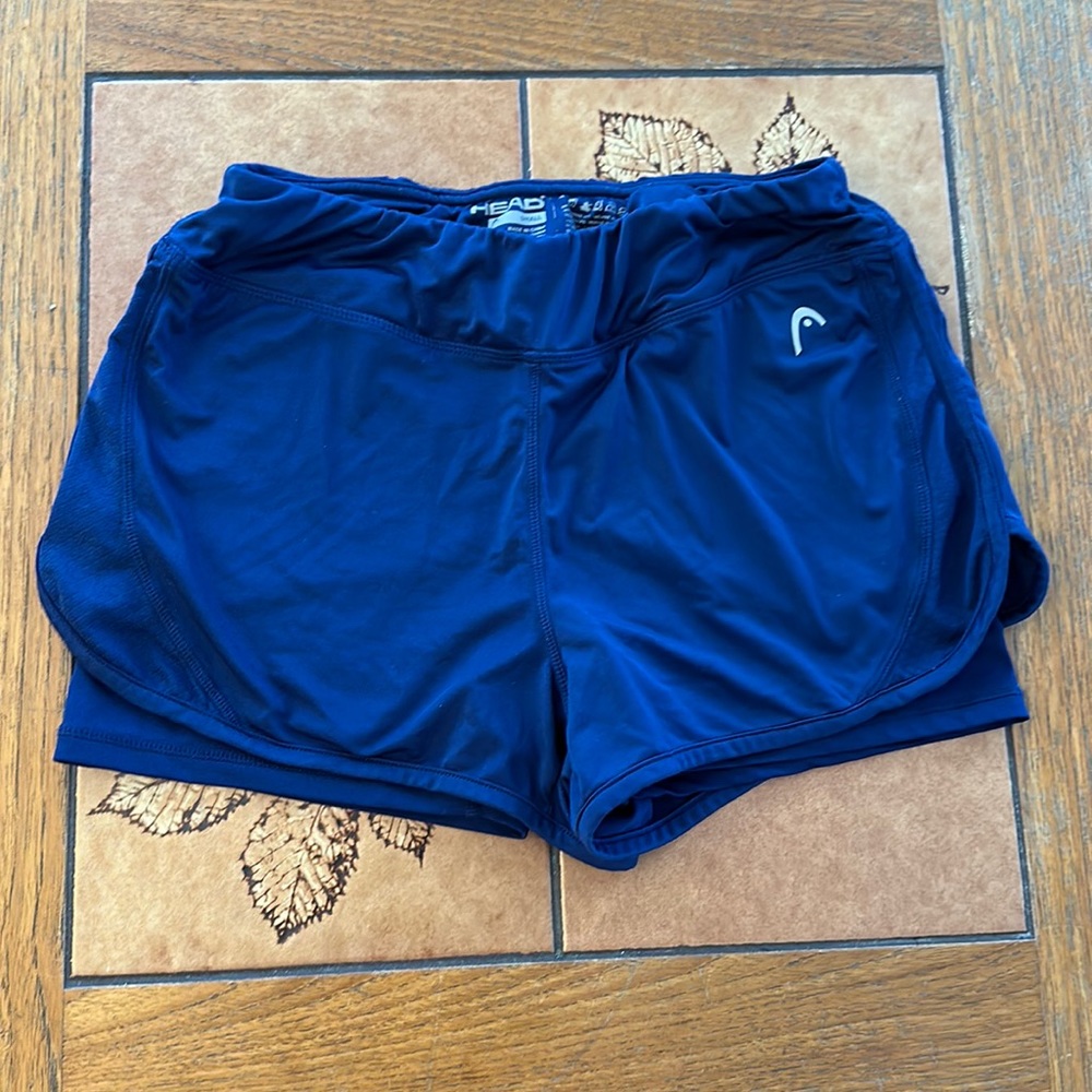 Comfortable blue workout shorts from Head
